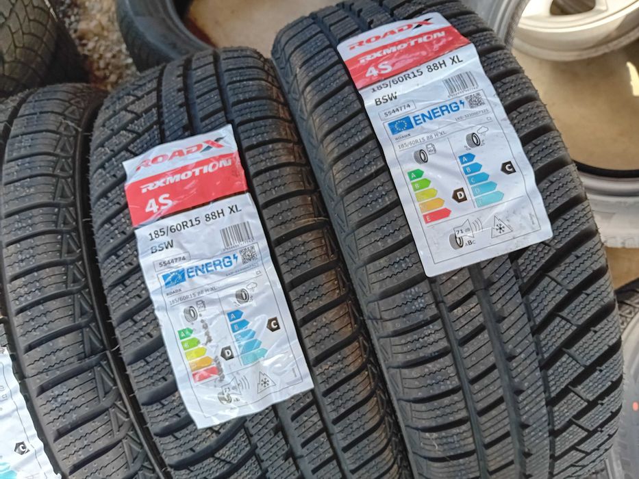 4бр. Нови Всесезонни гуми Roadax 185 60 15 dot 1624