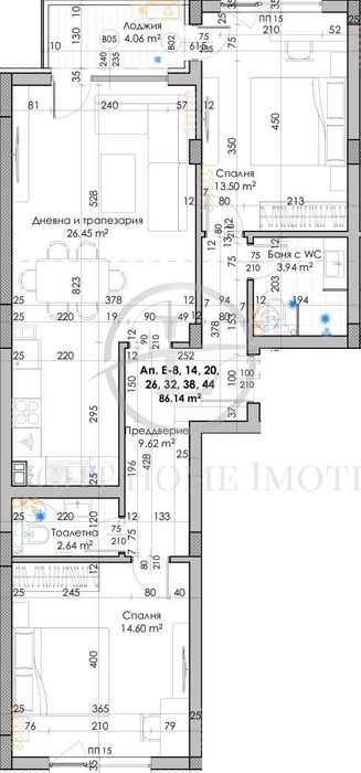 Реф. 924 Тристаен апартамент в Южен