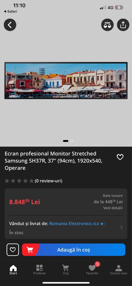 Vând display comercial/monitor Samsung