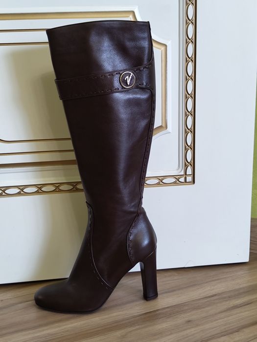 Сапоги женские новые, осень, кожа натуральная, произ-во Италия р.37-38