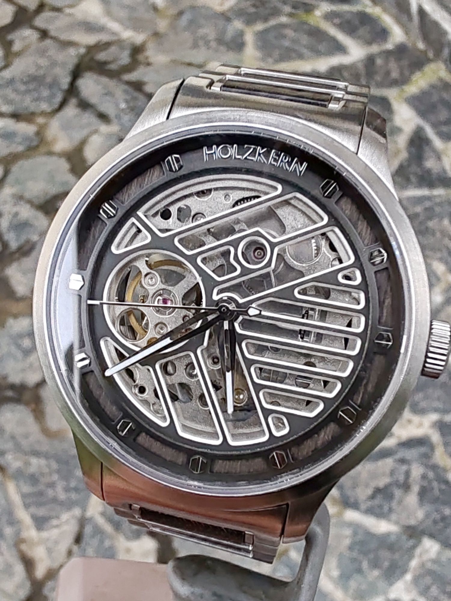 Ceas Holzkern Automatic Skeleton - Mecanism Seiko - 40 mm