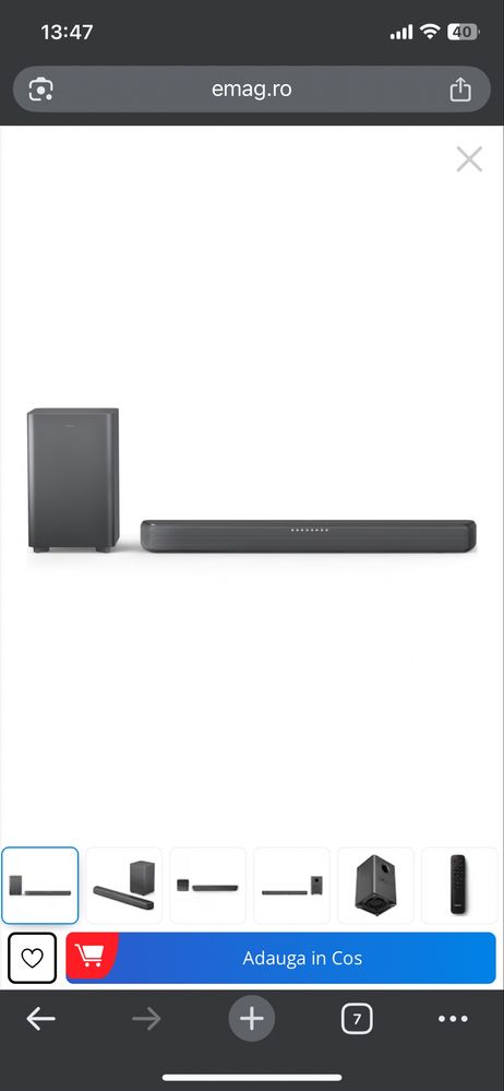 Soundbar philips tab6309/10 320w