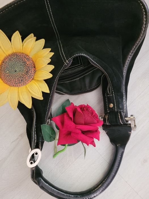 Geanta damă material piele întoarsă