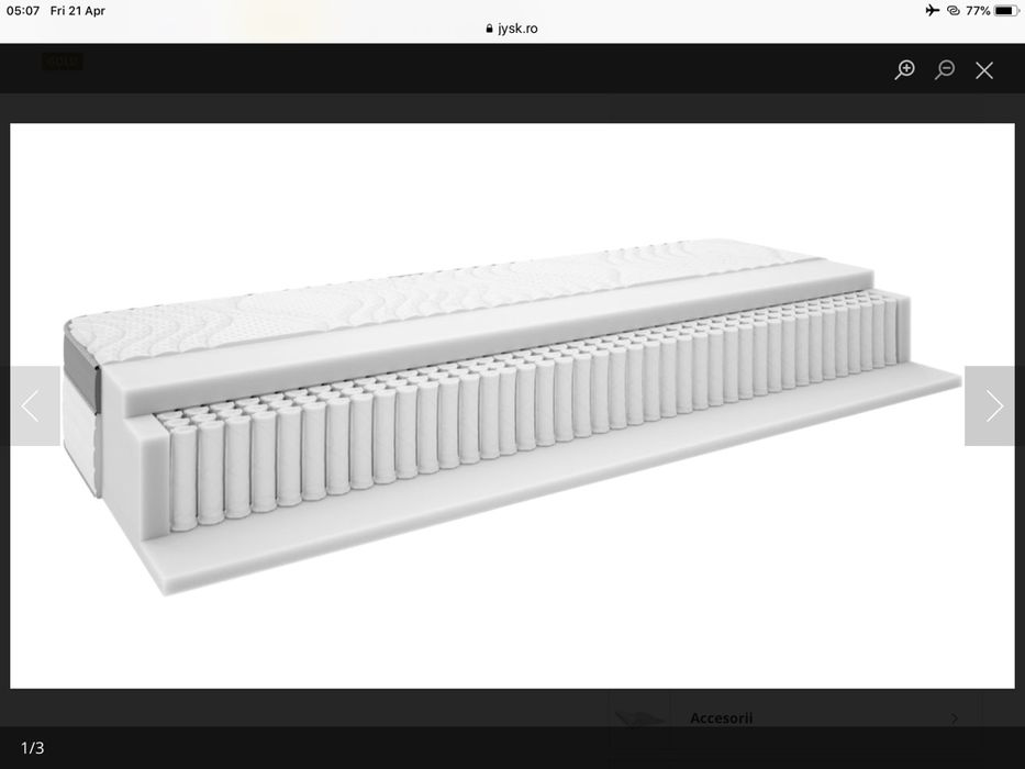 Saltea Gold 110 multipocket arc500,tare cu memorie90 x200 1300ron buc