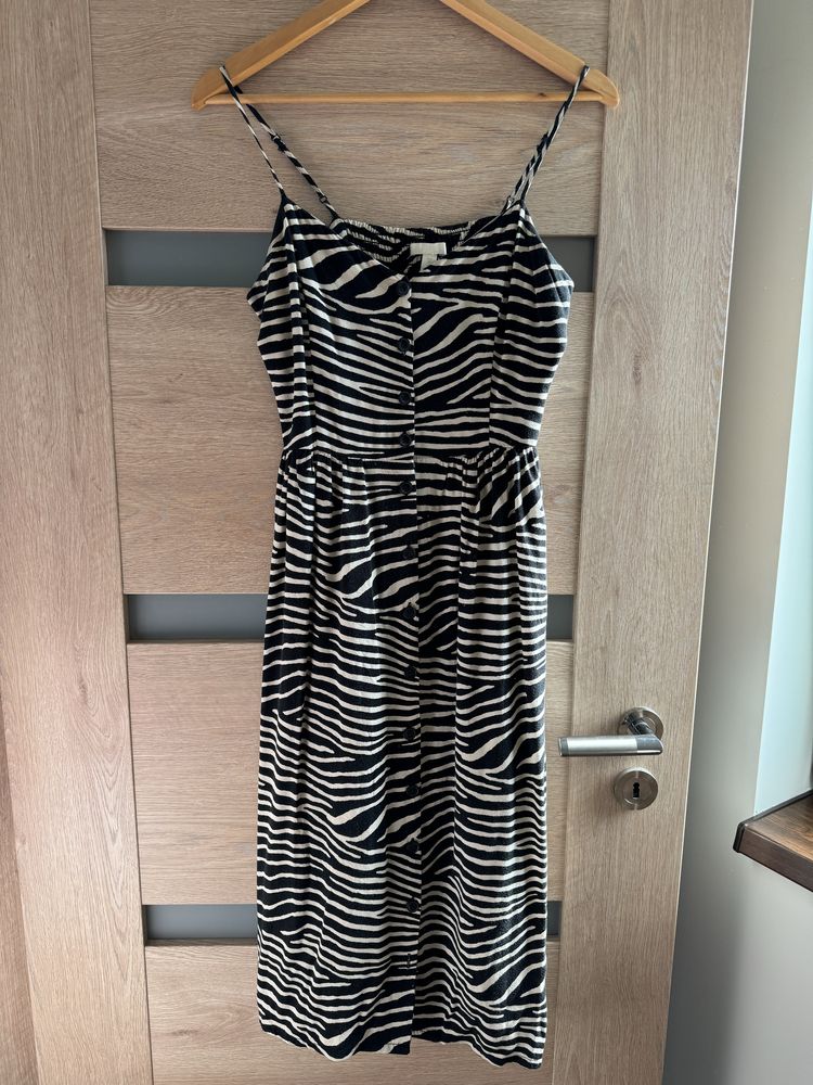 Rochie casual, animal print, H&M