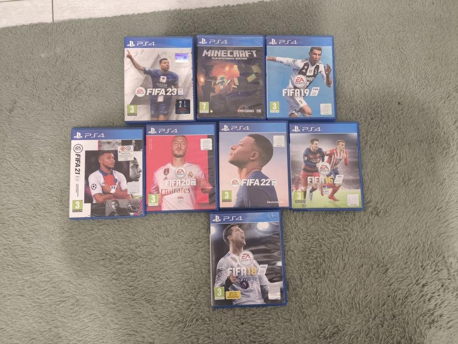 Joc PS4 – FIFA XX / Minecraft – stare foarte bună