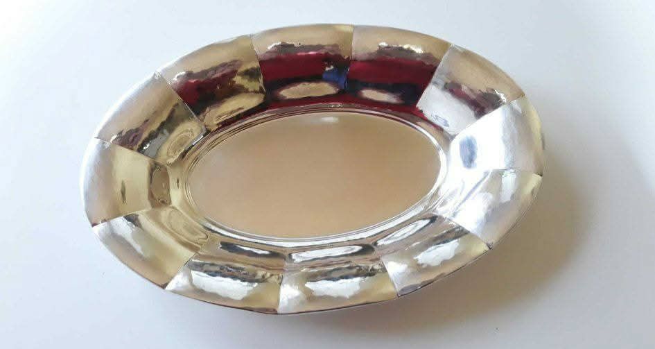 Fructiera/tava argint masiv  830, "Art Deco", "Lutz & Weiss" Germania