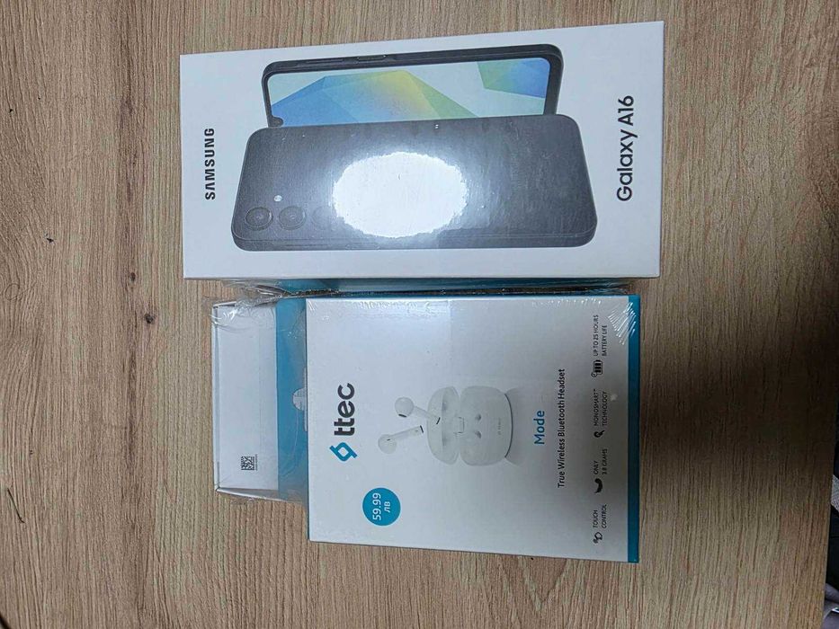 Чисто нови, неразопаковани Galaxy A16 + слушалки. С Гаранция от A1