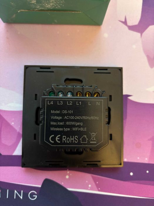 Intrerupator smart cu touch, Wi-Fi, Bluetooth, Control vocal