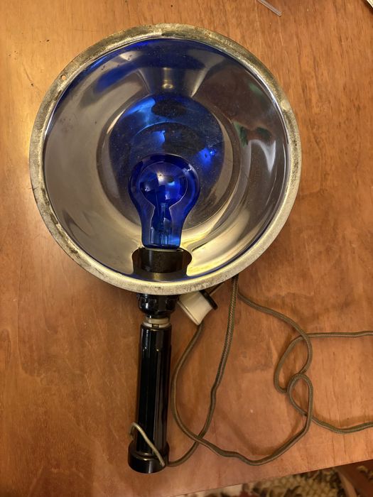 Лампа синяя Минина