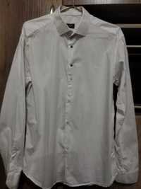 Белая мужская рубашка,размер 48-50