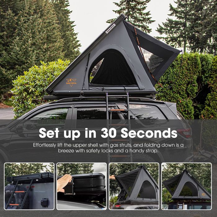 Cort auto plafon portbagaj OFERTĂ NOU San HimA overlanding ALUMINIU