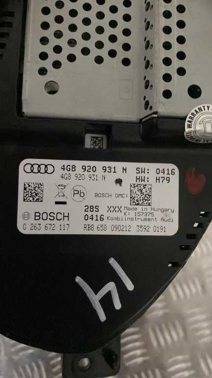 Ceasuri bord Audi A6 C7 3.0 TDI cod motor CDU an 2012 cod 4G8920931N