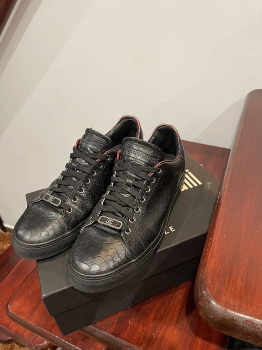 Оригинални обувки roberto cavalli кожени