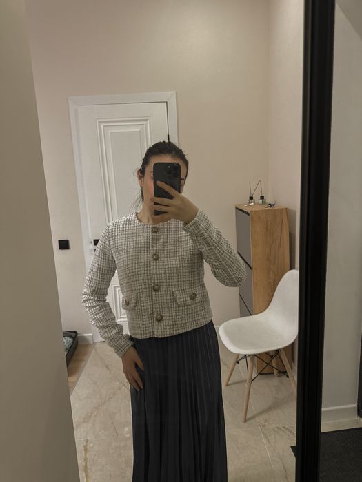 двойка с юбкой, пиджак твидовый, разгрузка