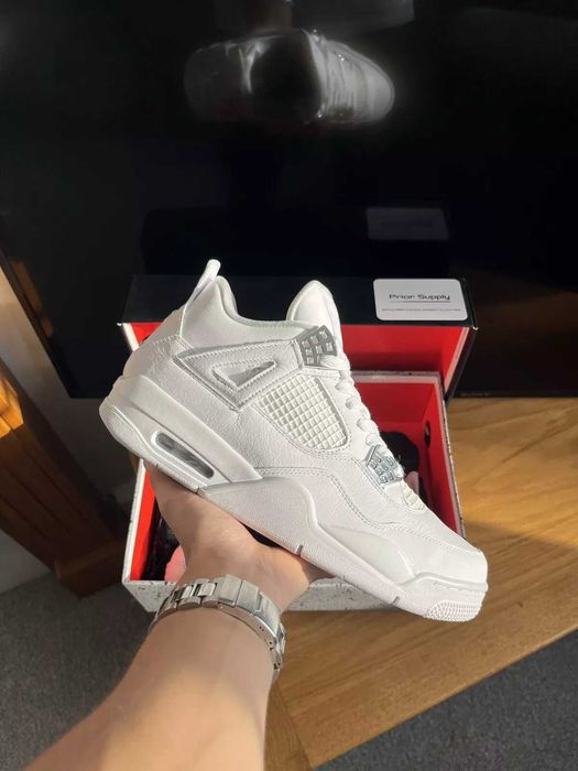 #SALE# Jordan 4 " Pure Money " Metalic Silver Editie Limitata