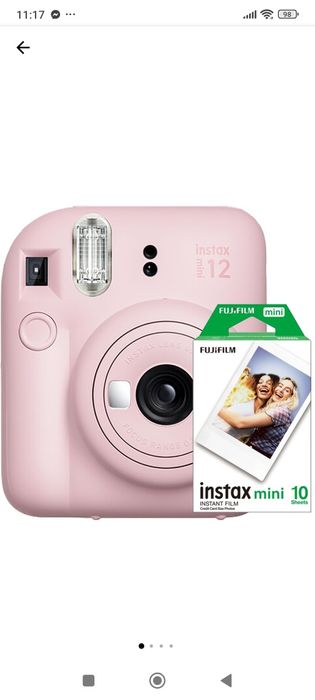 Фотоапарат за моментни снимки Fujifilm Instax Mini 12 Blossom Pink+Fil