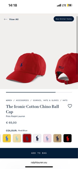 Sapca polo ralph lauren rosie