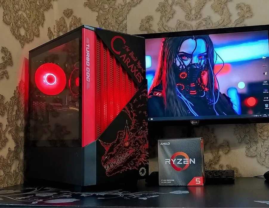 Игровой ПК — Ryzen 5 2600 | GTX 1660 | 16 ГБ RAM | SSD 512 ГБ