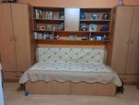 Mobila sufragerie + dormitor completă -pat extensibil,fotolii,dulapuri