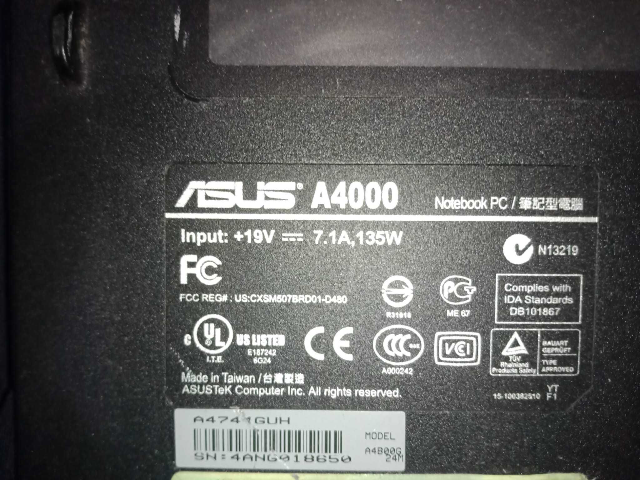 Vand  display+tastatura   ASUS A4000