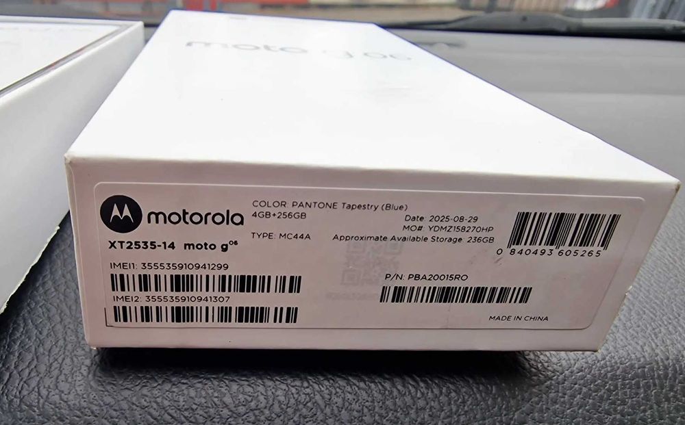 Motorola g06, 4GB RAM, 128GB, Tapestry NOU Sigilat garantie emag 24L