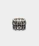 Iced Out Chrome Hearts cemetery cross pave ring , пръстен.