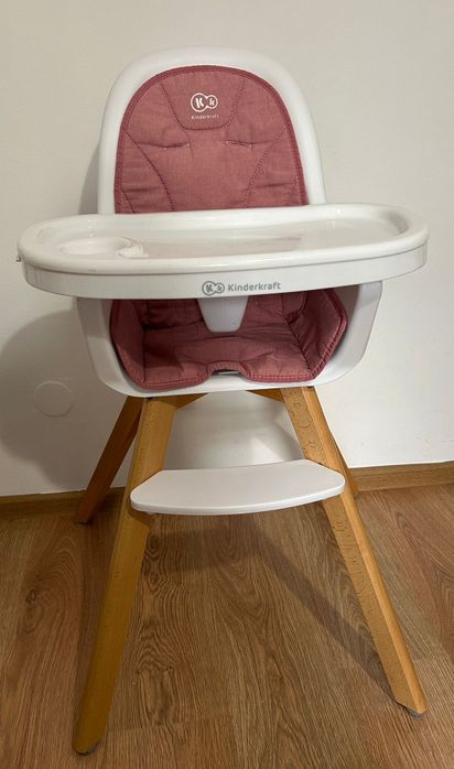 Scaun de masa 2 in 1 Kinderkraft Tixi, Roz