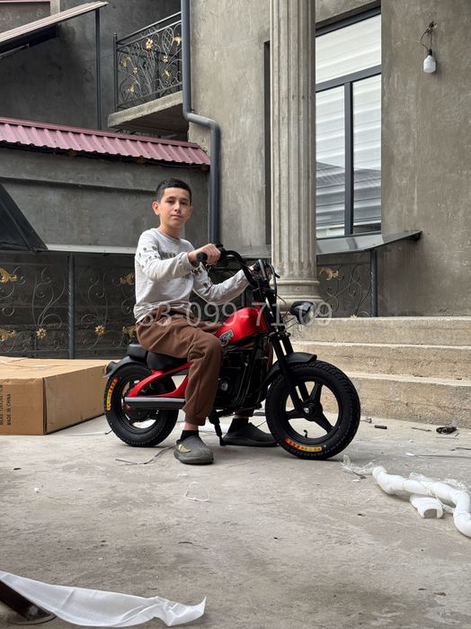 Электро мотоцикл для детей 5+ лет | мах скорость 34км | успейте купить