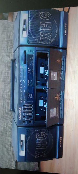Dublu casetofon panasound