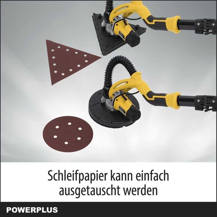 ПРОМО 2г Гаранция Нова Шлайфмашина за Стени Тавани PowerPlus POWX0477