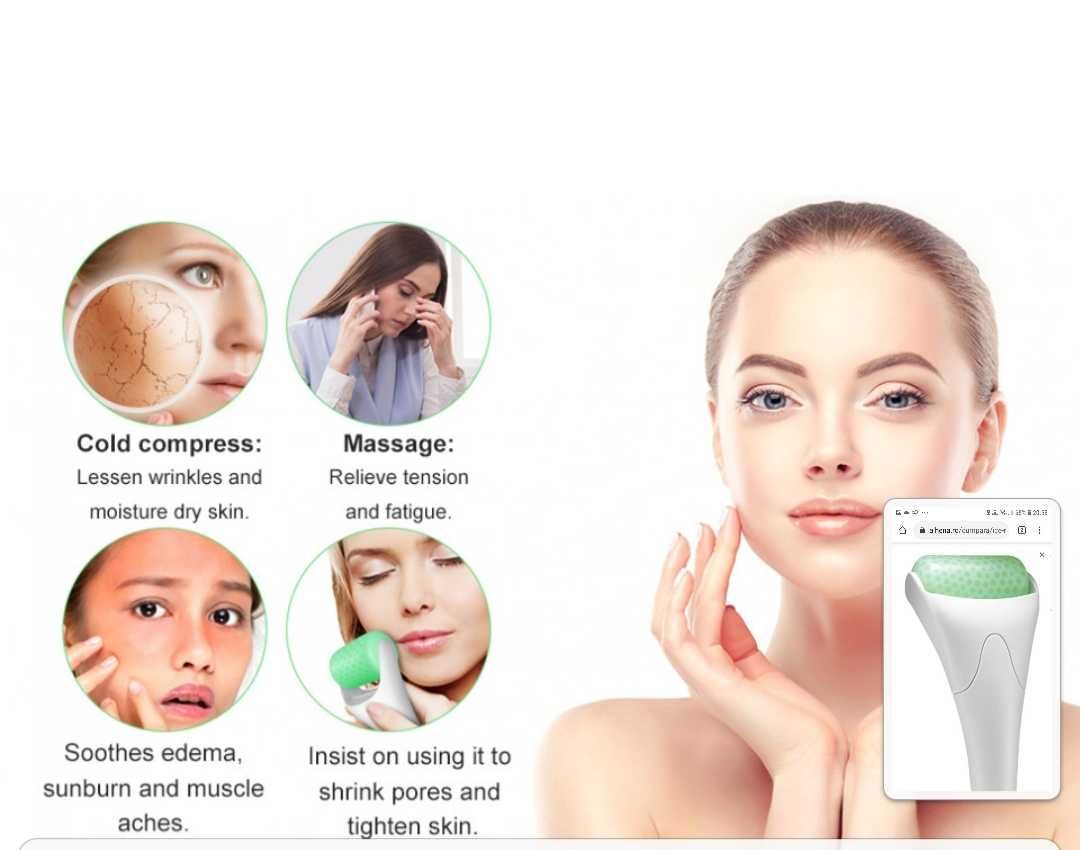 Ice roler masaj facial