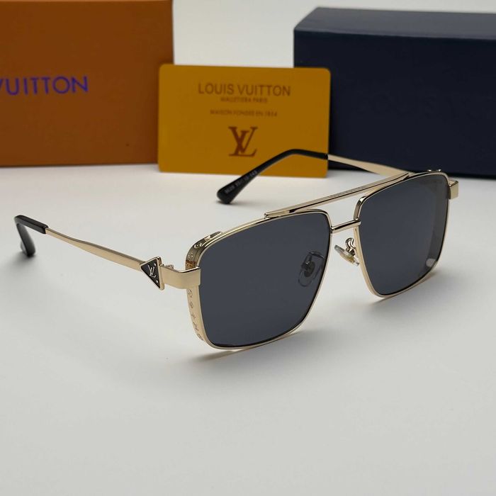Слънчеви очила Louis Vuitton Classic Gold Frame нови, унисекс, UV400