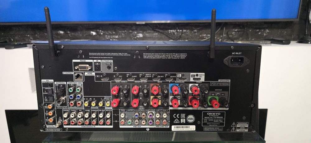 Receiver 7.2 Onkyo TX-NR838 Dolby Atmos Wifi Bluetooth 130w