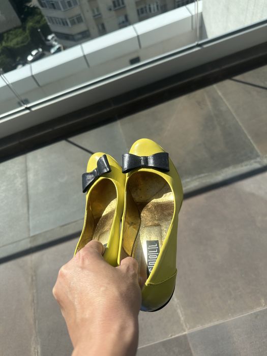 Pantofi  cu toc inalt din piele Magdoll, marimea 38