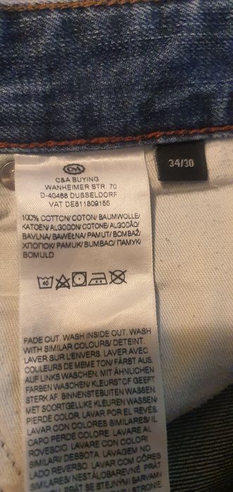 Blugi denim C&A masura 34/30