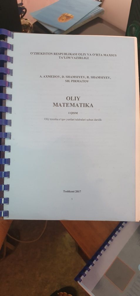 Oliy matematika Kitob sotiladi yangi oq-qora