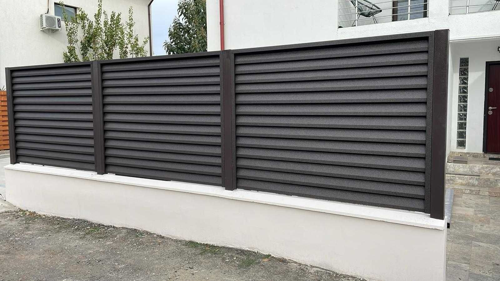 Gard metalic jaluzea | Suruburi ascunse | BISTRITA | Model 2025 |