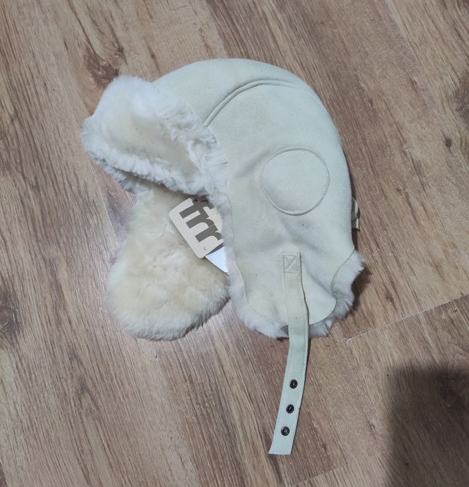 Căciulă din piele și blană capră Made in Canada mărimea M