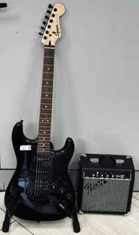 Комплект китара с кубе -Fender Squier Sonic Stratocaster Pack Black