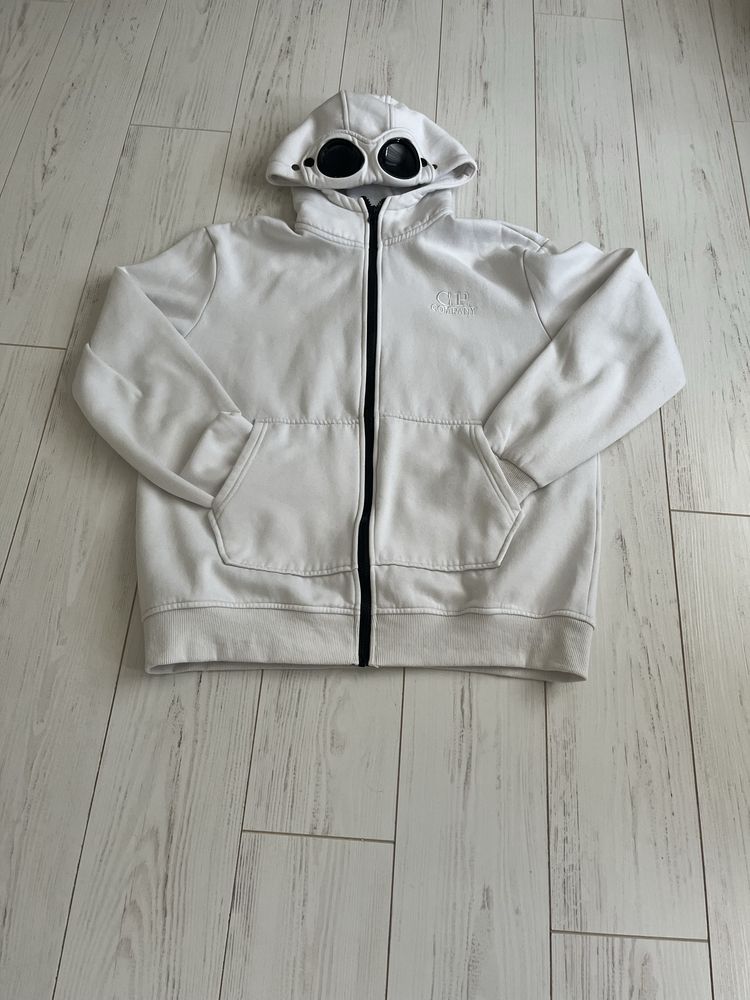 Бял CP company суичър