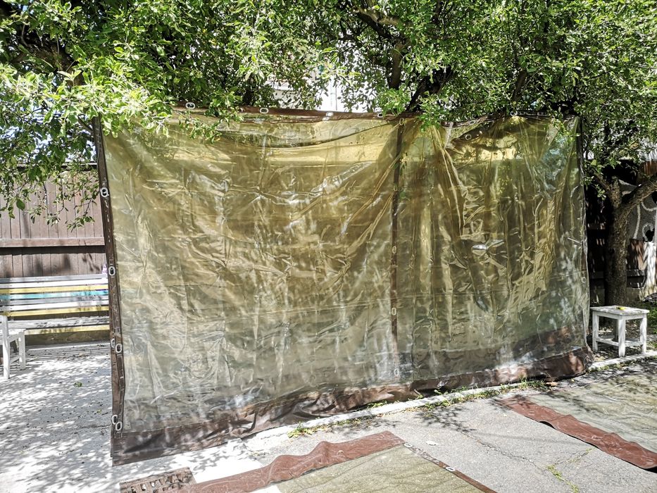 Folie transparenta pentru foisor terasa