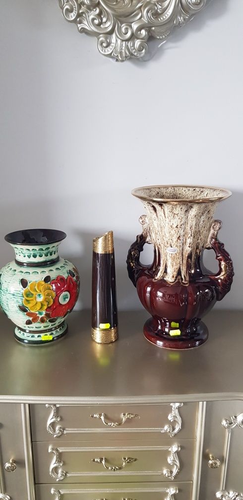 Vază veche din ceramică glazurata