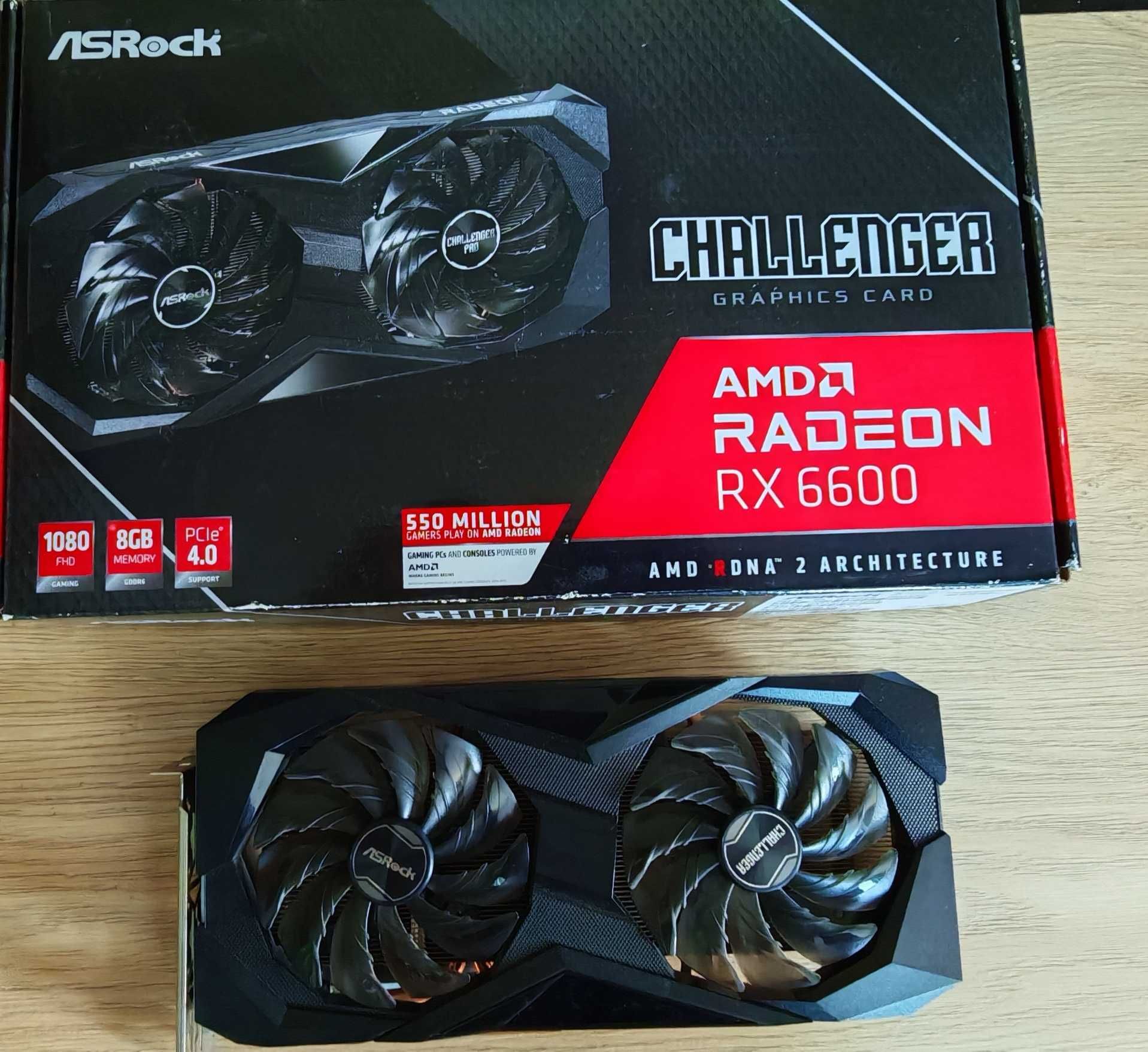 Видео карта AMD RADEON rx6600 challenger  8GB
