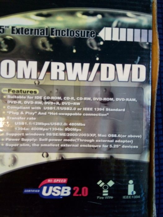 rack 5,25 pentru dvd extern