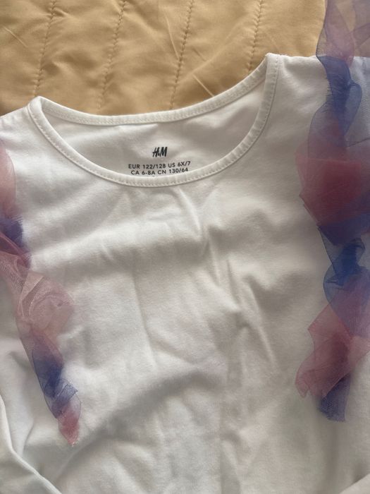 HM TEX Лот блузки  за момиче , размер 122 - 128 , 6 - 7 - 8 години