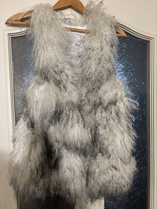 Елек от Лама бял