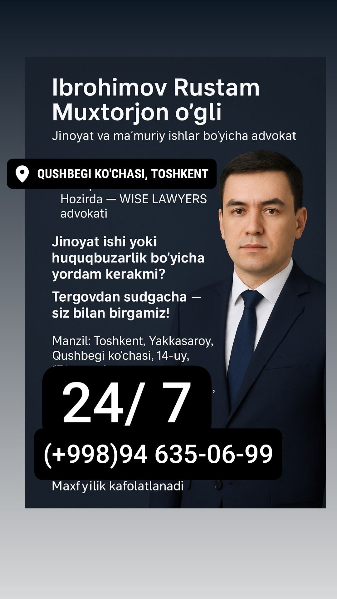 Advokat xizmati / адвокат юрист/ бепул маслахат