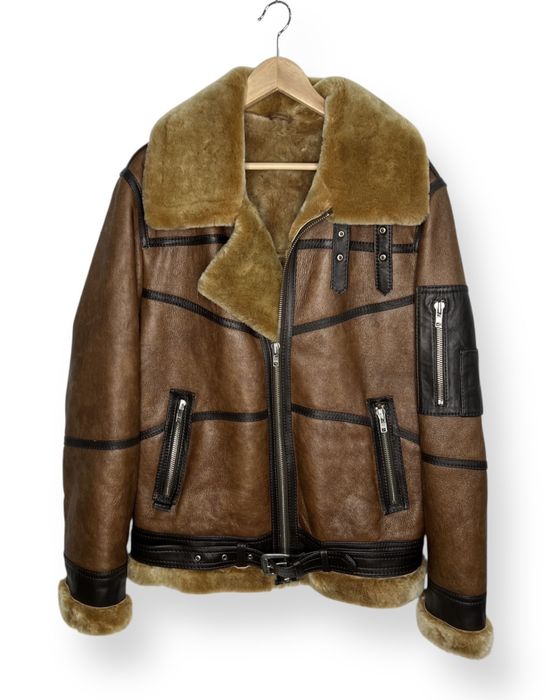 Jacheta Barbati Shearling din piele de oaie