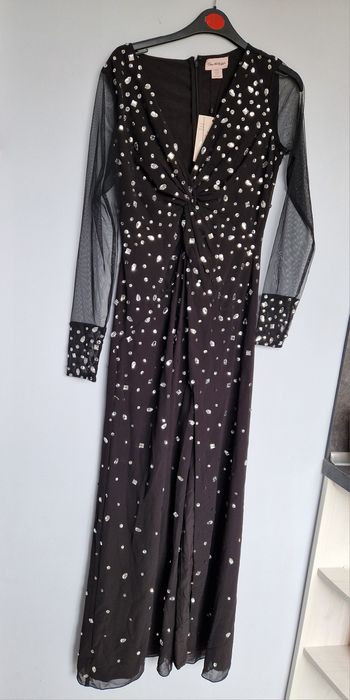 Черна рокля с камъни Miss Selfridge